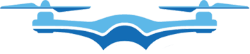 Dron de color azul